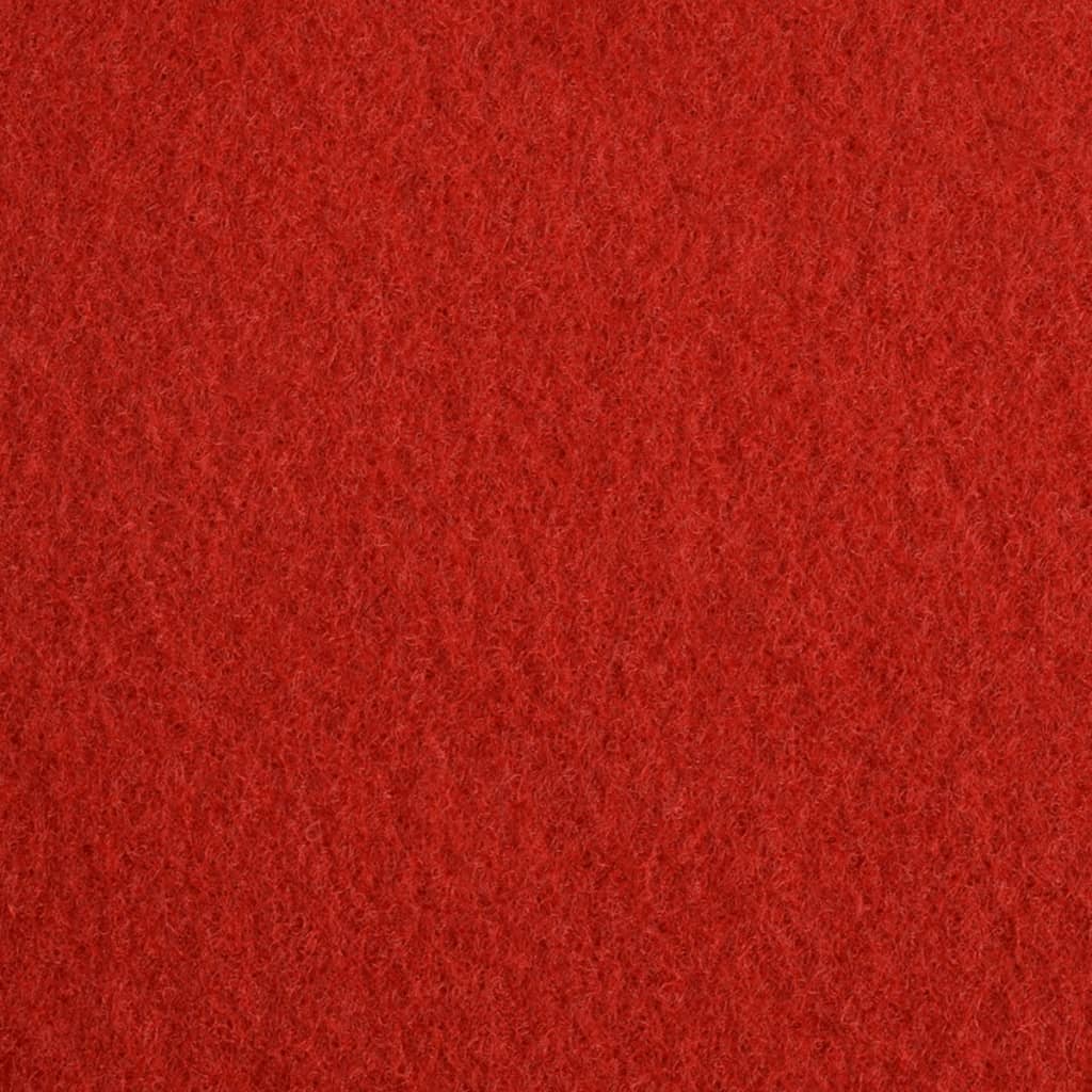 vidaXL Výstavářský koberec hladký 1x12 m červený