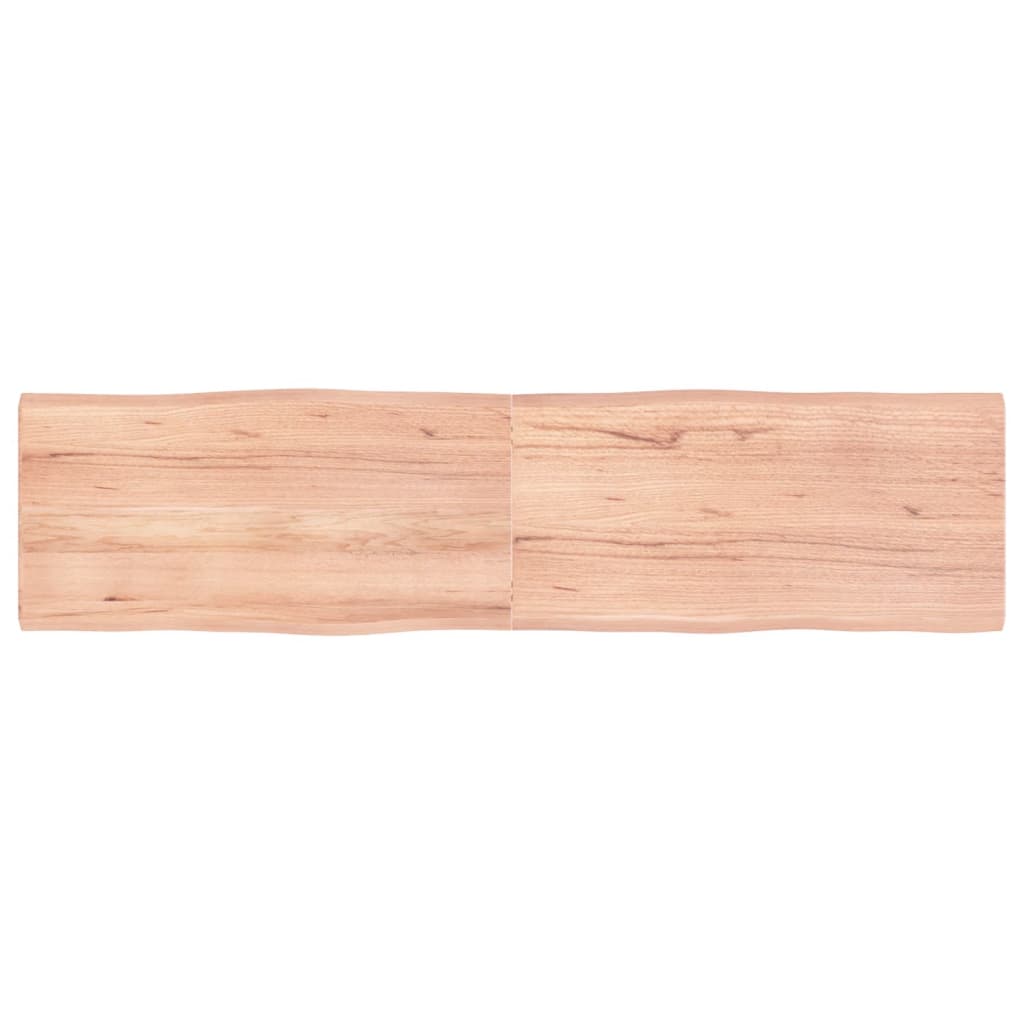 vidaXL Stolní deska hnědá 160x40x(2-4)cm ošetřený dřevo živá hrana