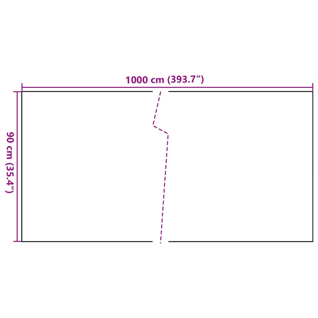 vidaXL Balkonová zástěna hnědá a černá 1 000 x 90 cm polyratan