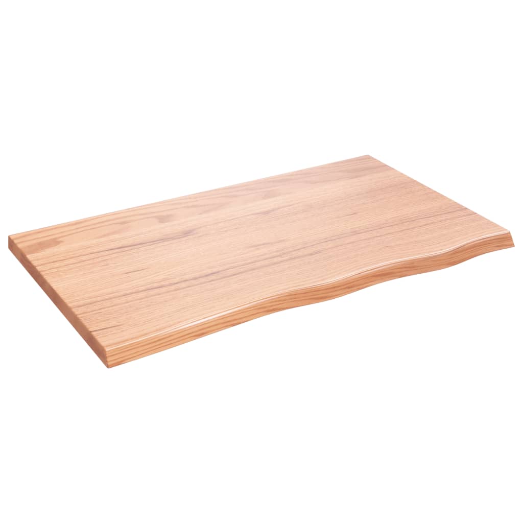 vidaXL Koupelnová deska hnědá 100x60x(2-4) cm ošetřený masivní dřevo