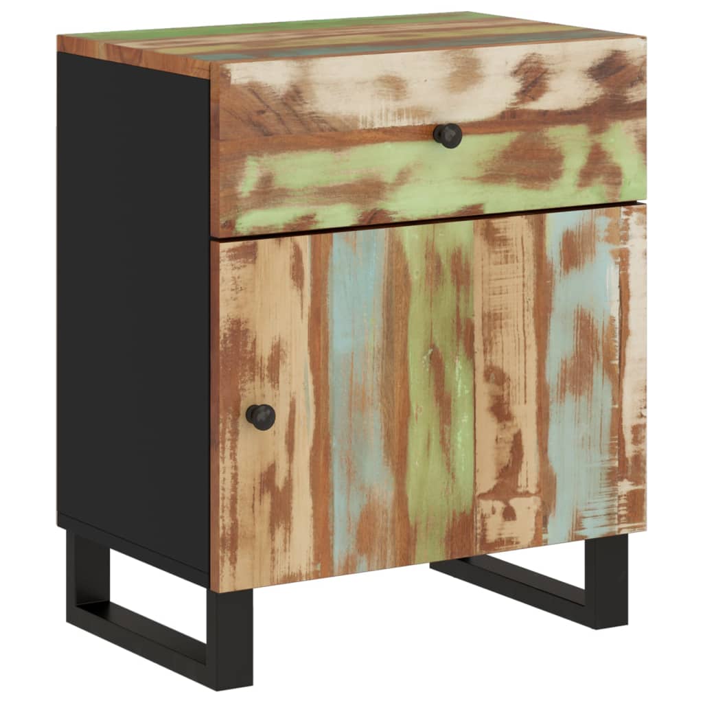 vidaXL Noční stolek 50x33x60 cm masivní recyklované a kompozitní dřevo