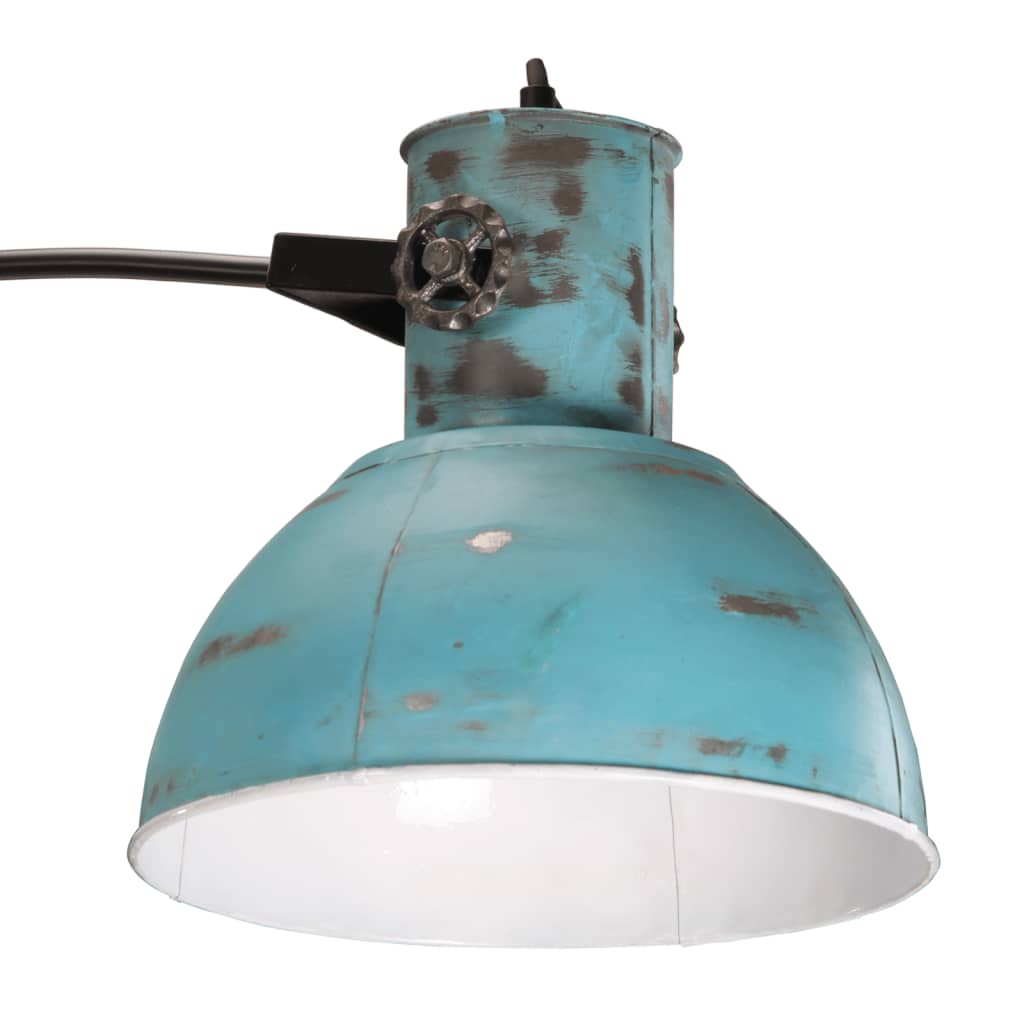 vidaXL Stojací lampa 25 W modrá patina 150 cm E27