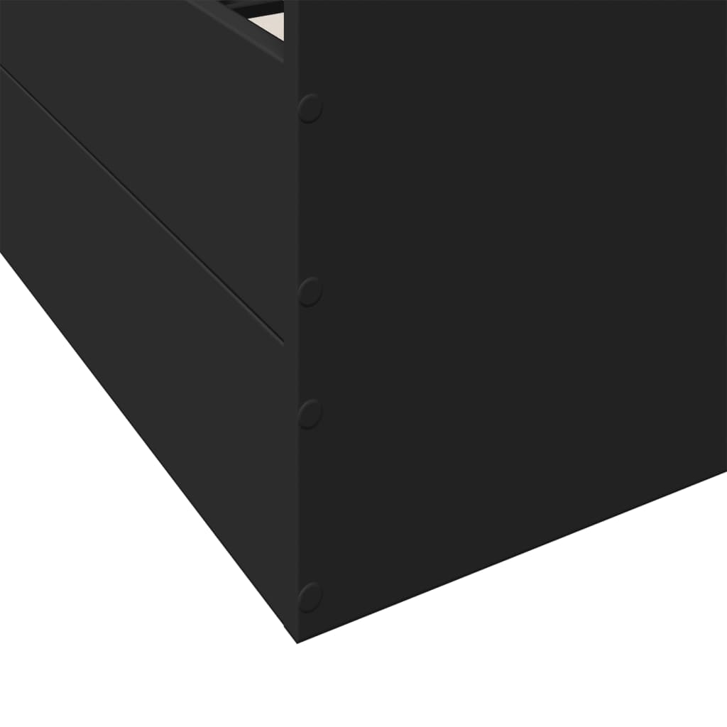 vidaXL Rám postele se zásuvkami černý 160 x 200 cm kompozitní dřevo