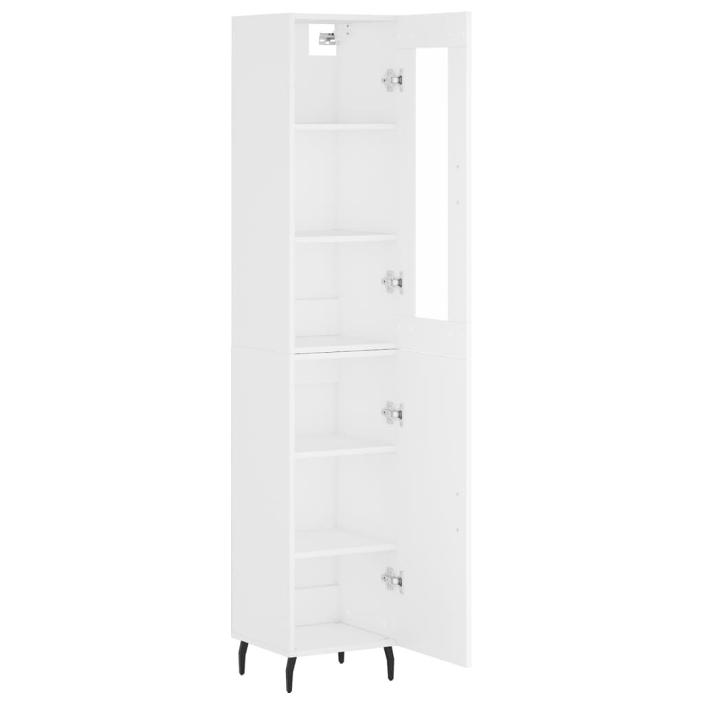 vidaXL Skříň highboard bílá 34,5 x 34 x 180 cm kompozitní dřevo