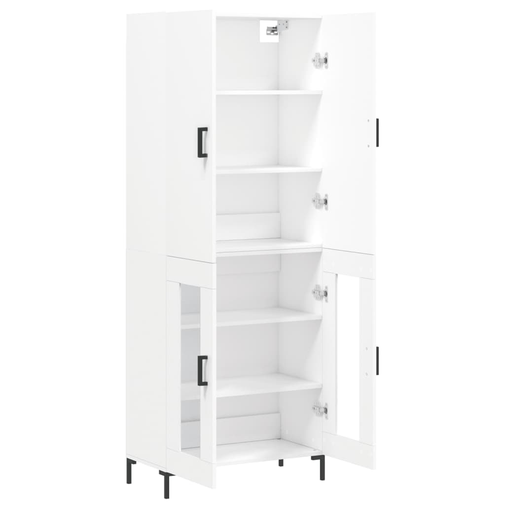 vidaXL Skříň highboard bílá 69,5 x 34 x 180 cm kompozitní dřevo