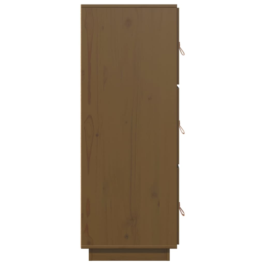 vidaXL Skříň highboard medově hnědá 34x40x108,5 cm masivní borovice