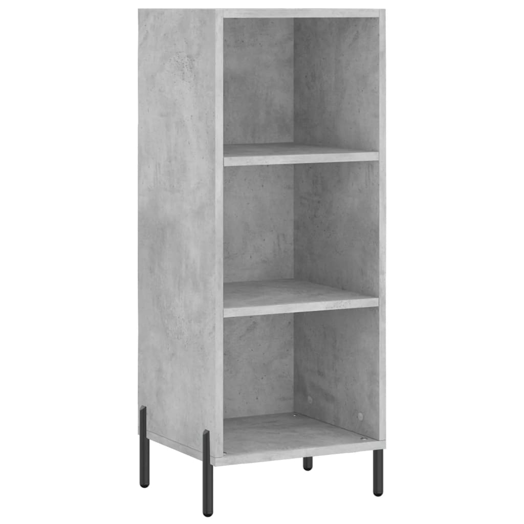 vidaXL Skříň highboard betonově šedá 34,5x34x180 cm kompozitní dřevo