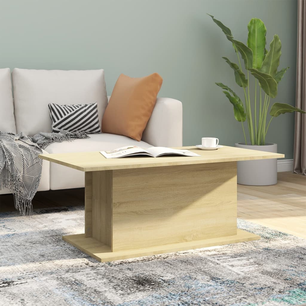 vidaXL Konferenční stolek dub sonoma 102x55,5x40 cm kompozitní dřevo