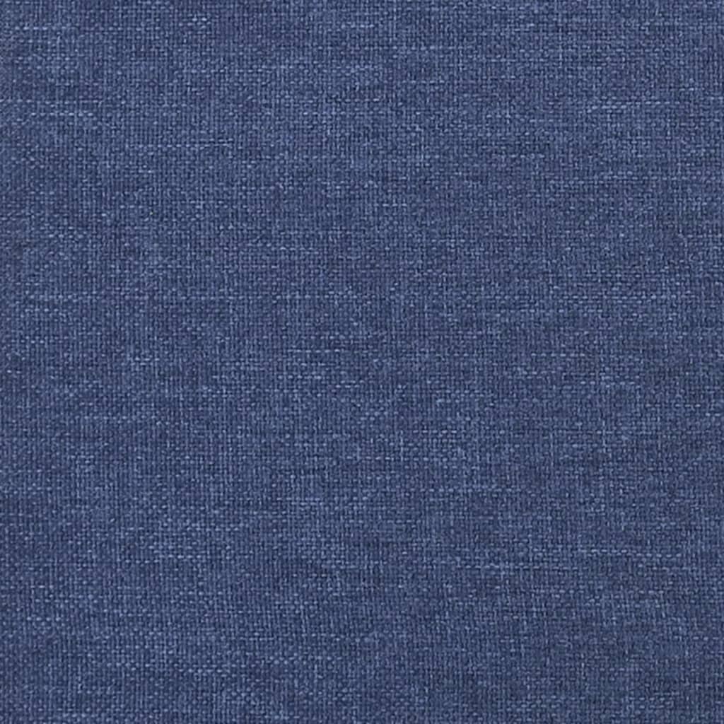 vidaXL Čelo postele 2 ks modré 90x5x78/88 cm textil