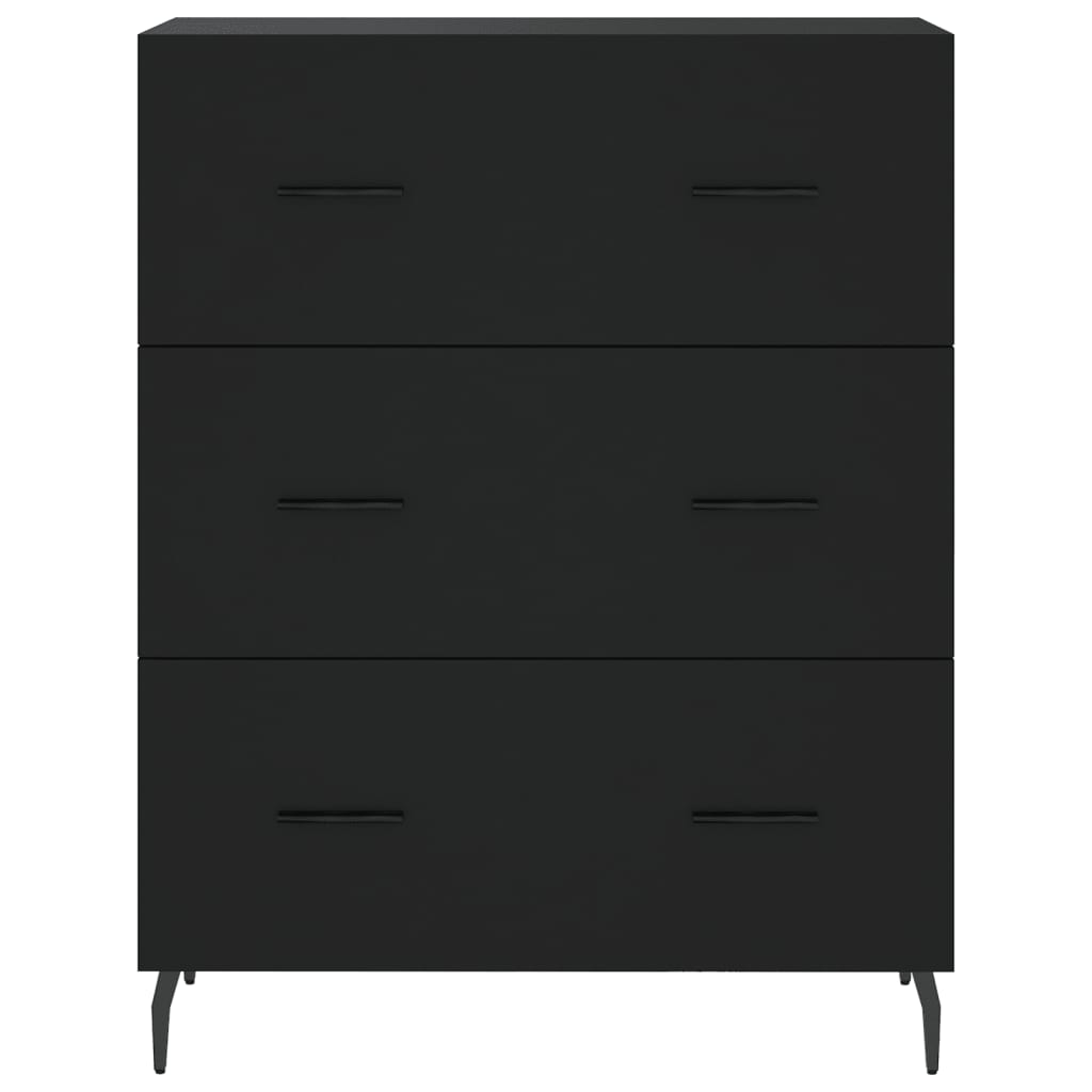 vidaXL Skříň highboard černá 69,5 x 34 x 180 cm kompozitní dřevo