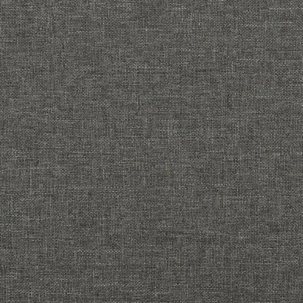 vidaXL Box spring postel s matrací tmavě šedá 80 x 200 cm textil