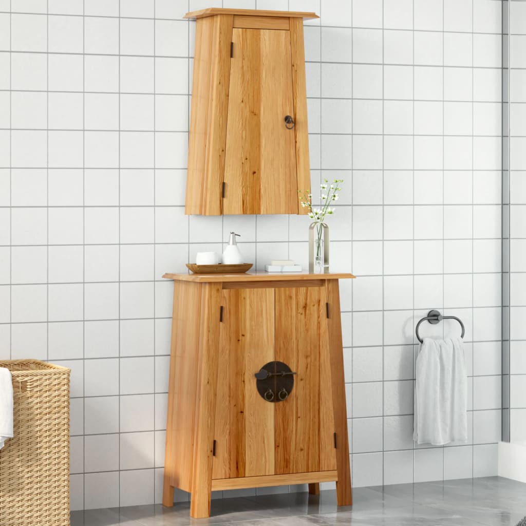 vidaXL 2dílná koupelnová sestava masivní borové dřevo