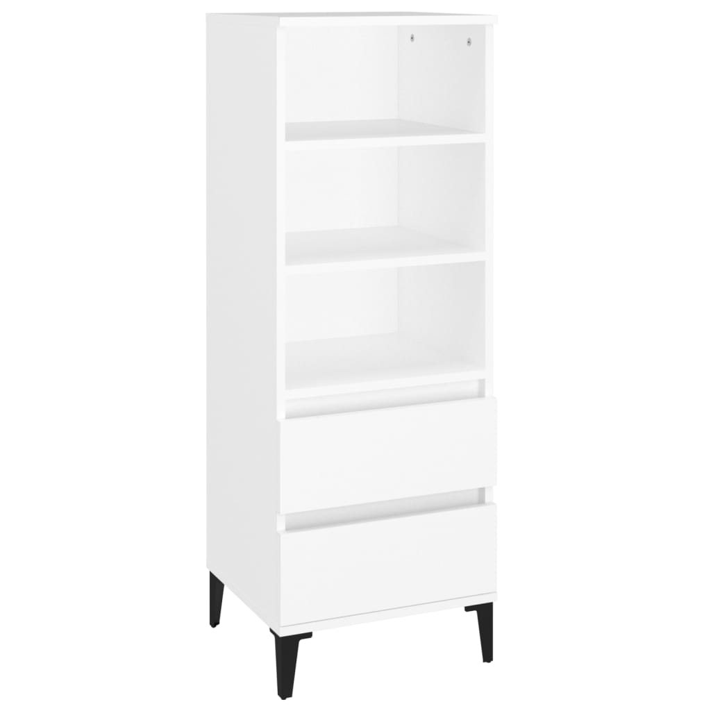 vidaXL Skříň highboard bílá 40 x 36 x 110 cm kompozitní dřevo