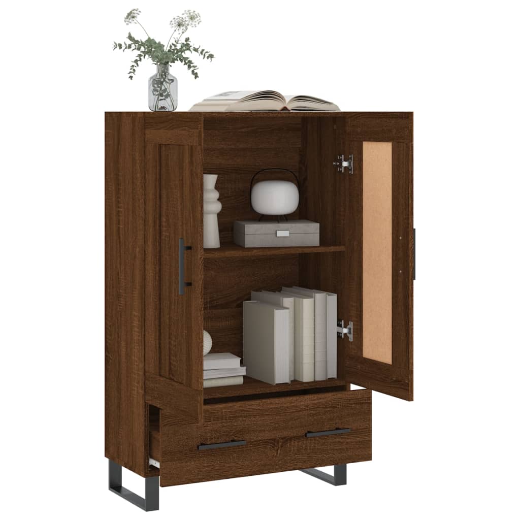 vidaXL Skříň highboard hnědý dub 69,5 x 31 x 115 cm kompozitní dřevo