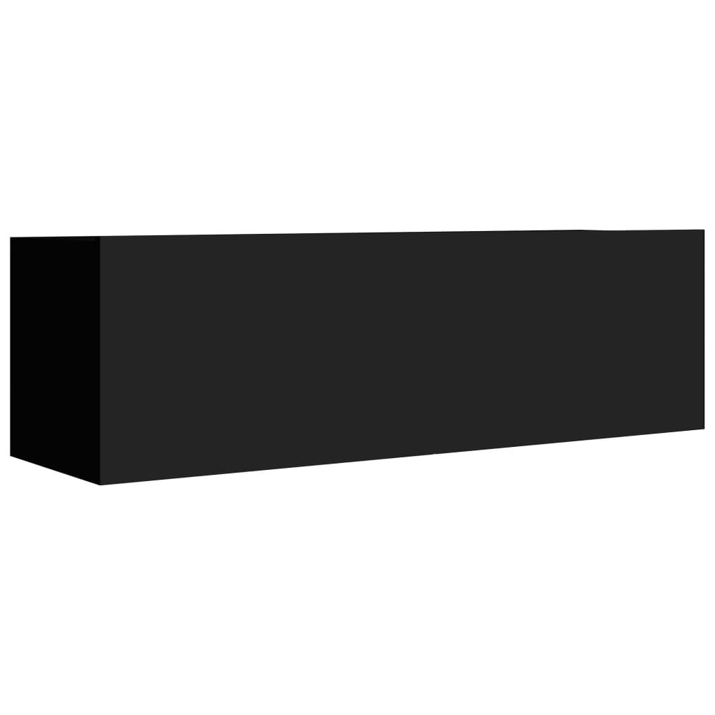 vidaXL TV skříňky 4 ks černé 100 x 30 x 30 cm kompozitní dřevo