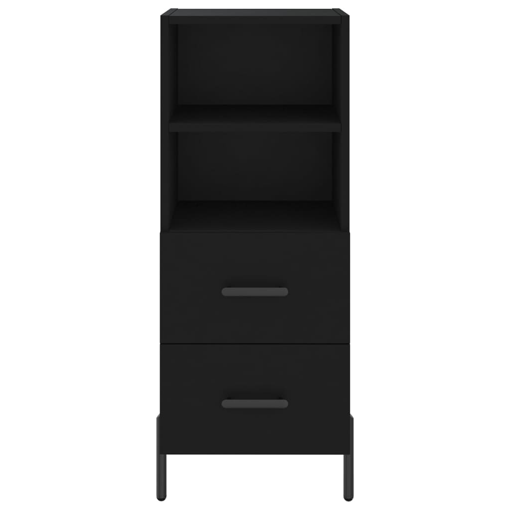 vidaXL Skříň highboard černá 34,5 x 34 x 180 cm kompozitní dřevo