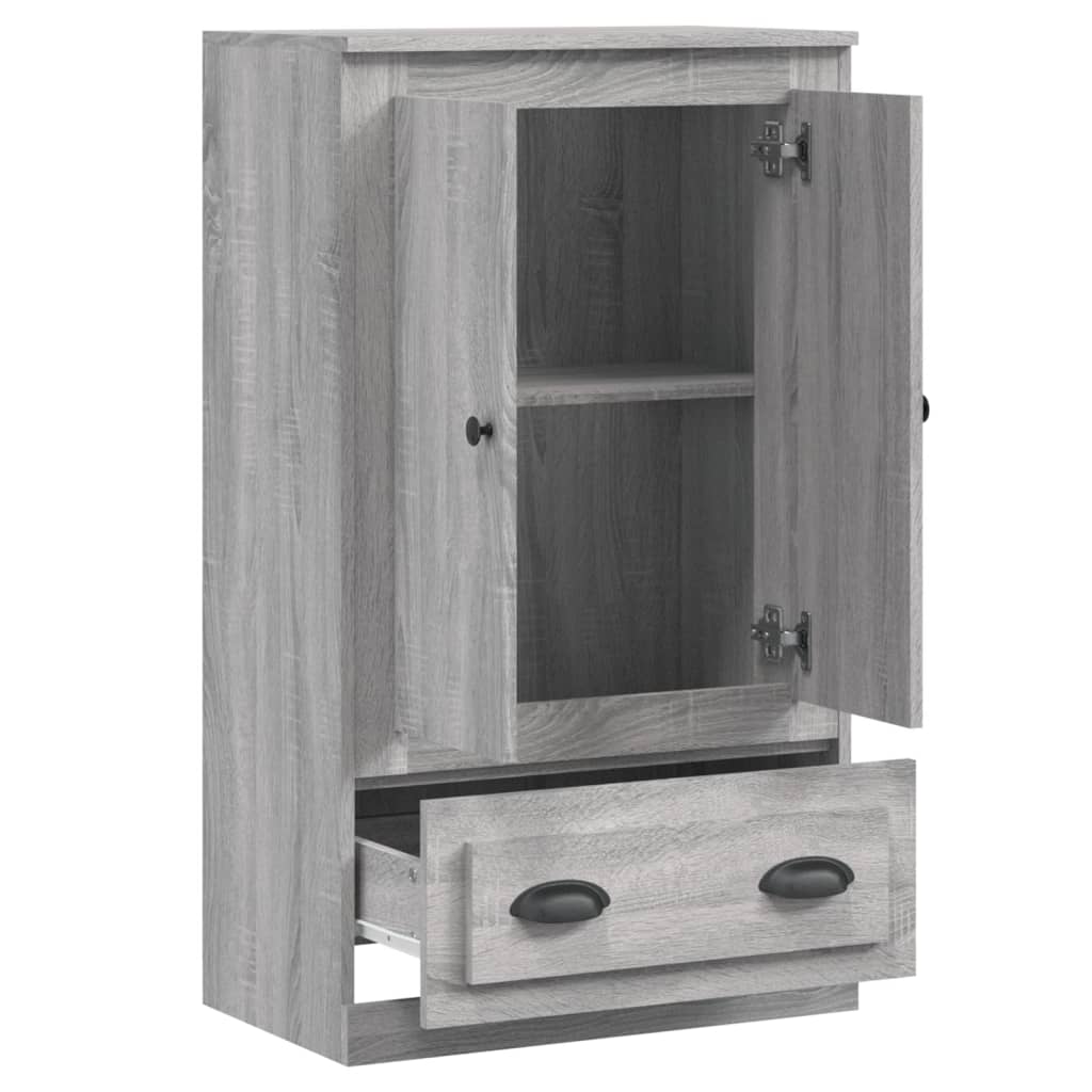 vidaXL Skříň highboard šedá sonoma 60 x 35,5 x 103,5 kompozitní dřevo