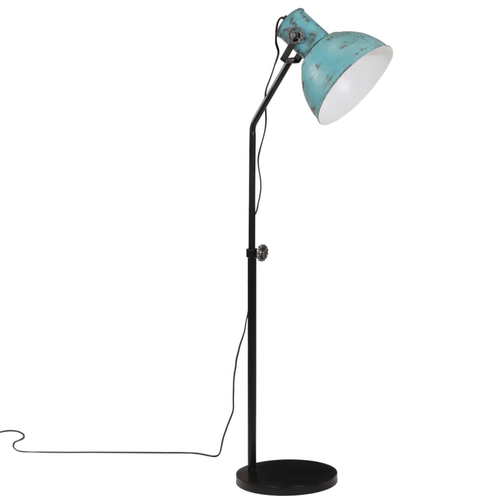 vidaXL Stojací lampa 25 W modrá patina 30 x 30 x 90–150 cm E27