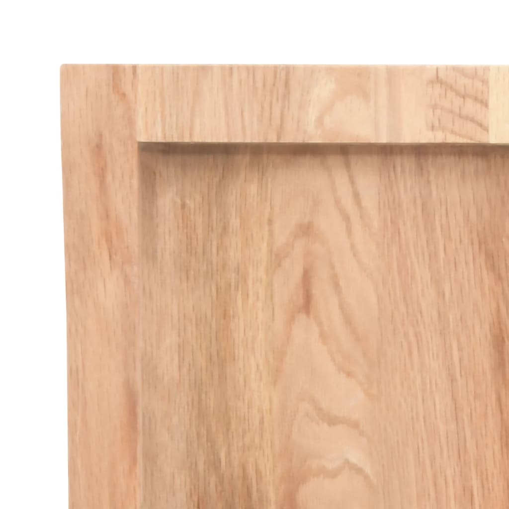 vidaXL Koupelnová deska hnědá 100x50x(2-6) cm ošetřený masivní dřevo