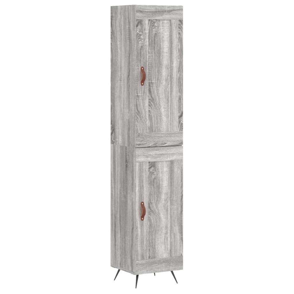 vidaXL Skříň highboard šedá sonoma 34,5 x 34 x 180 cm kompozitní dřevo