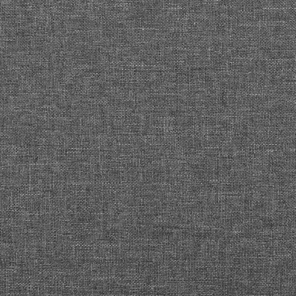 vidaXL Čelo postele 4 ks tmavě šed 80x7x78/88 cm textil
