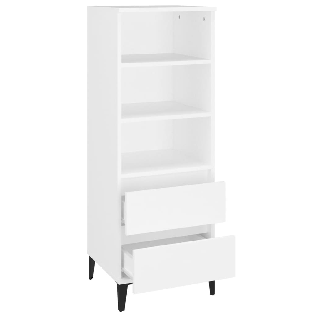 vidaXL Skříň highboard bílá 40 x 36 x 110 cm kompozitní dřevo