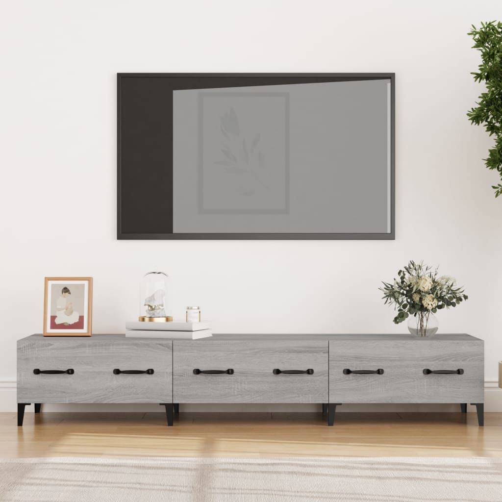 vidaXL TV skříňka šedá sonoma 150 x 34,5 x 30 cm kompozitní dřevo