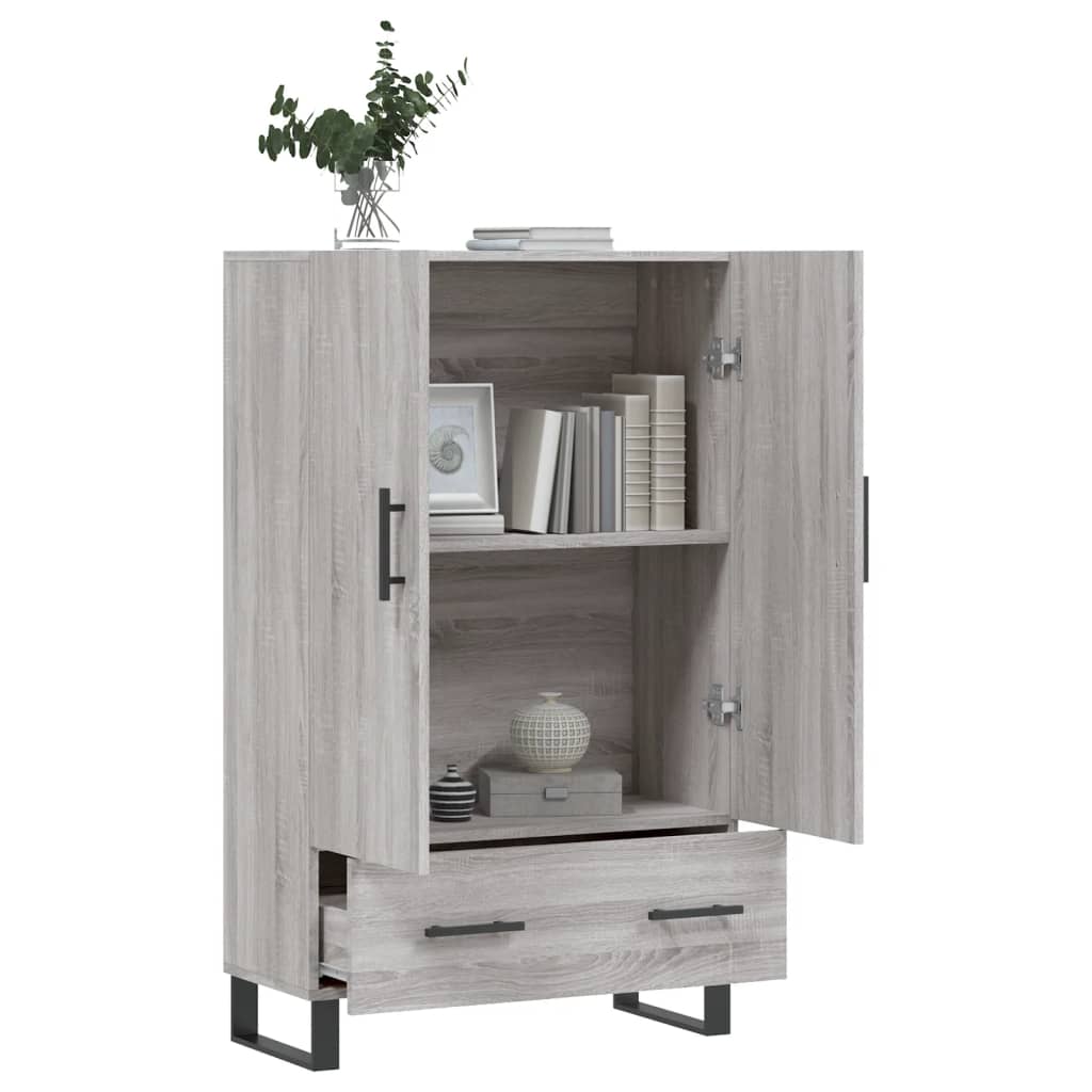 vidaXL Skříň highboard šedá sonoma 69,5 x 31 x 115 cm kompozitní dřevo