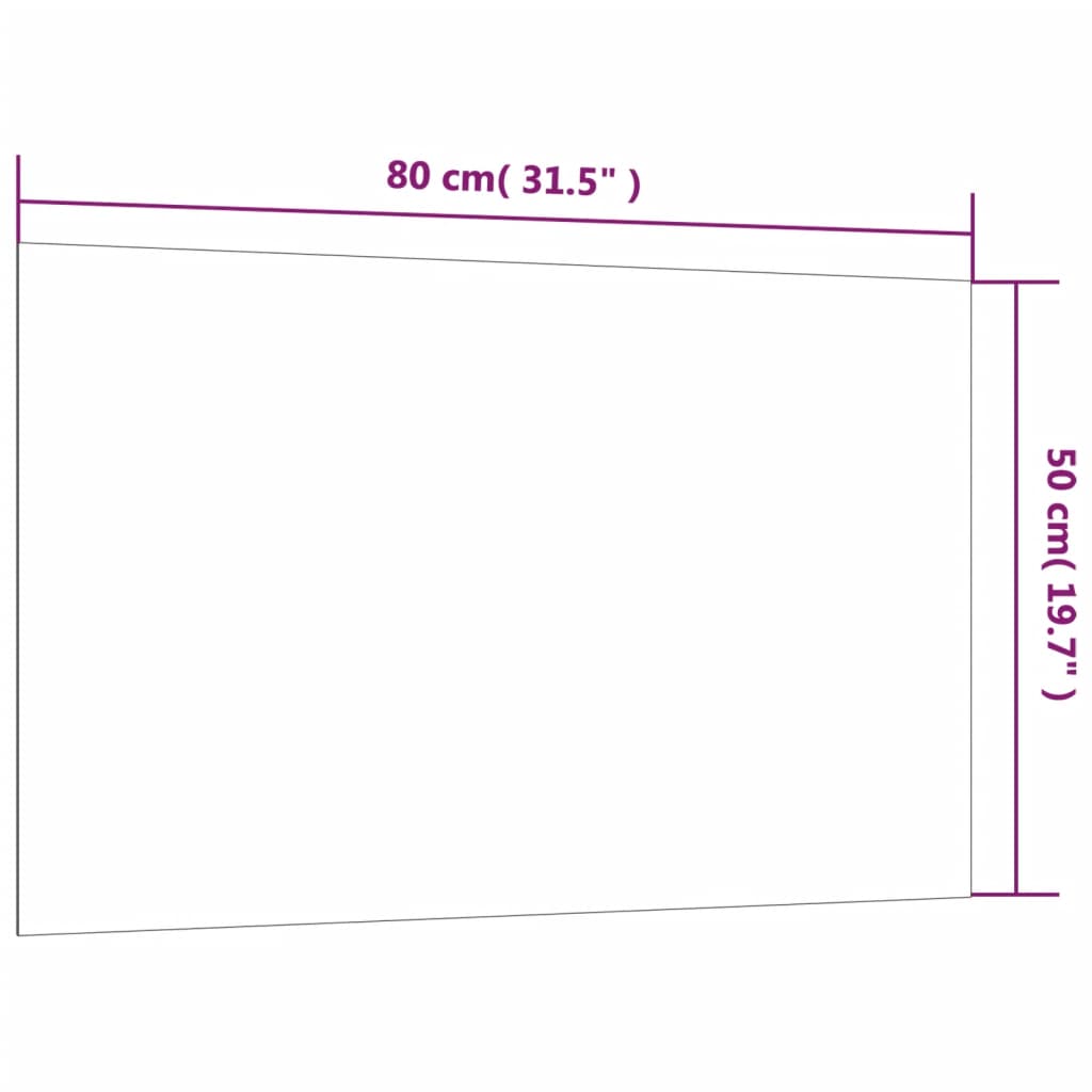 vidaXL Nástěnná magnetická tabule bílá 80 x 50 cm tvrzené sklo