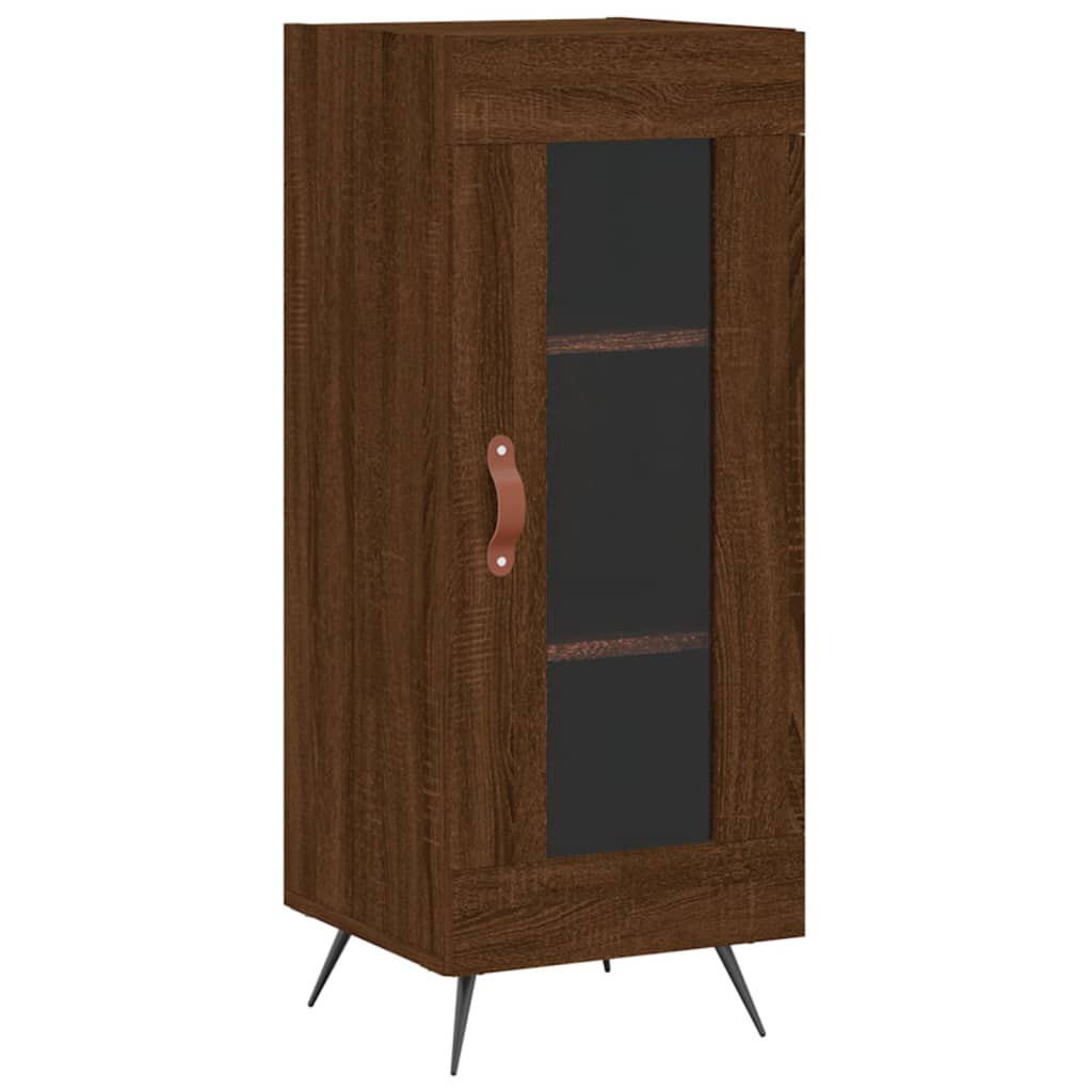 vidaXL Skříň highboard hnědý dub 34,5 x 34 x 180 cm kompozitní dřevo