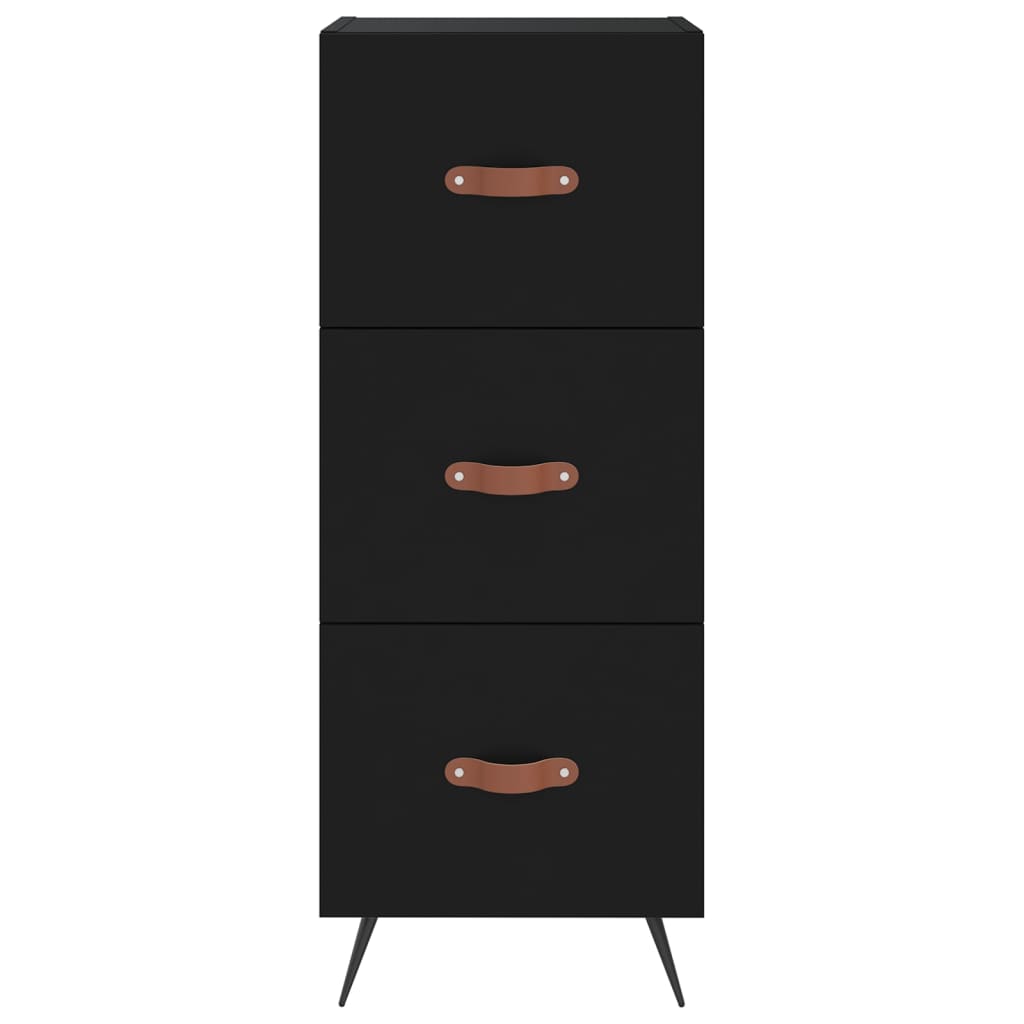 vidaXL Skříň highboard černá 34,5 x 34 x 180 cm kompozitní dřevo