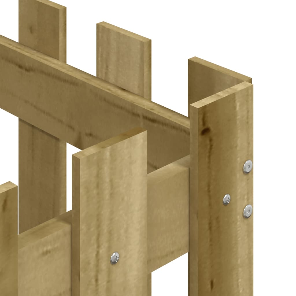 vidaXL Zahradní truhlík plotový design 50x50x50 cm impregnované dřevo