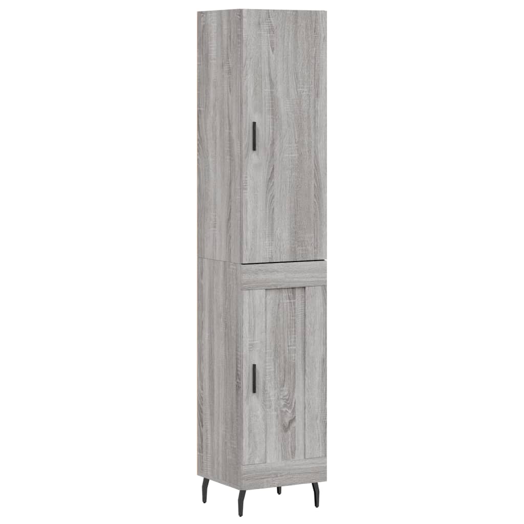 vidaXL Skříň highboard šedá sonoma 34,5 x 34 x 180 cm kompozitní dřevo