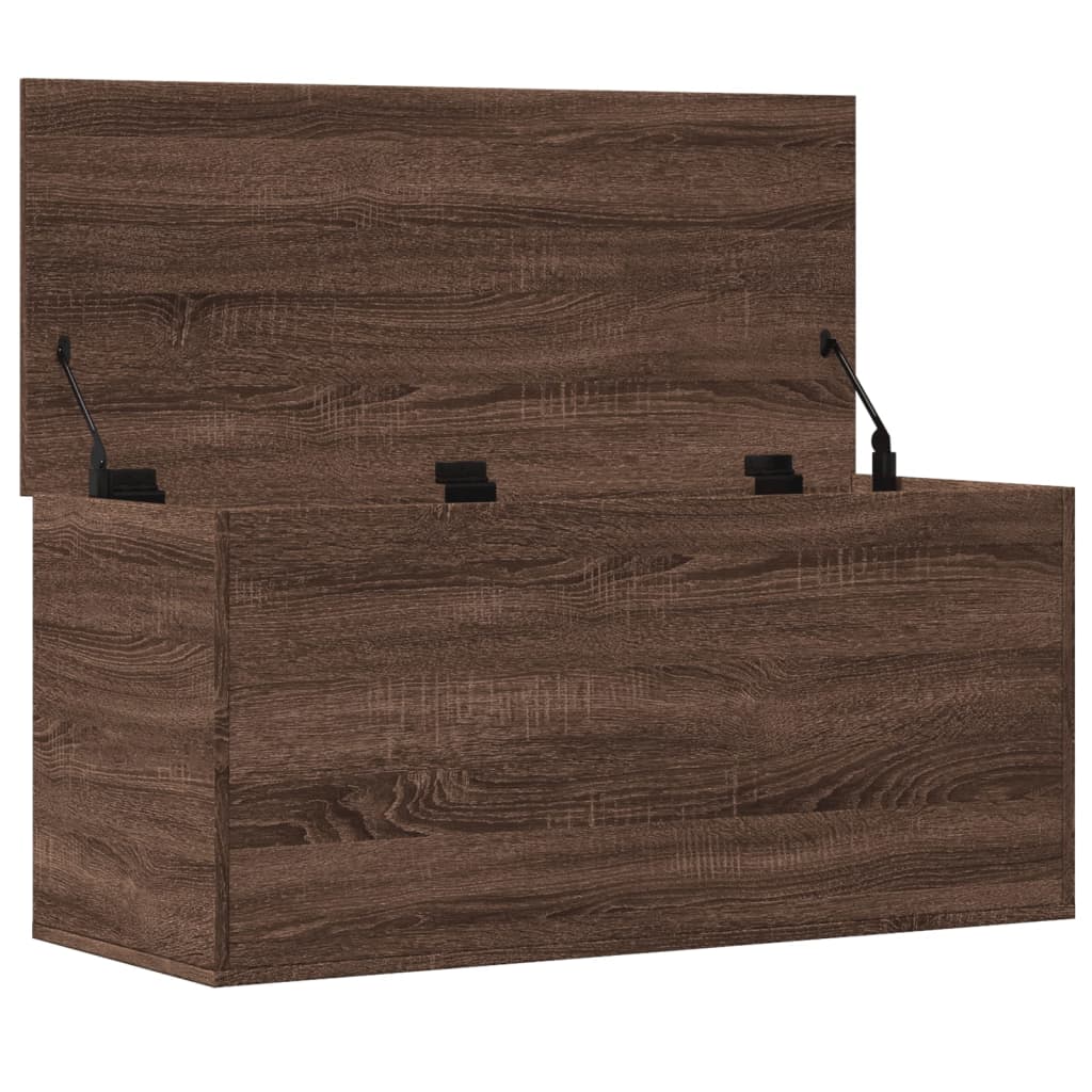 vidaXL Úložný box hnědý dub 100 x 42 x 46 cm kompozitní dřevo