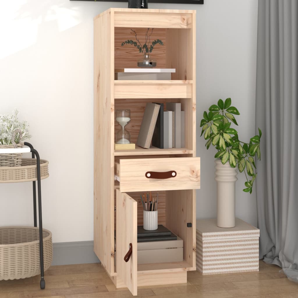 vidaXL Skříň highboard 34 x 40 x 108,5 cm masivní borové dřevo