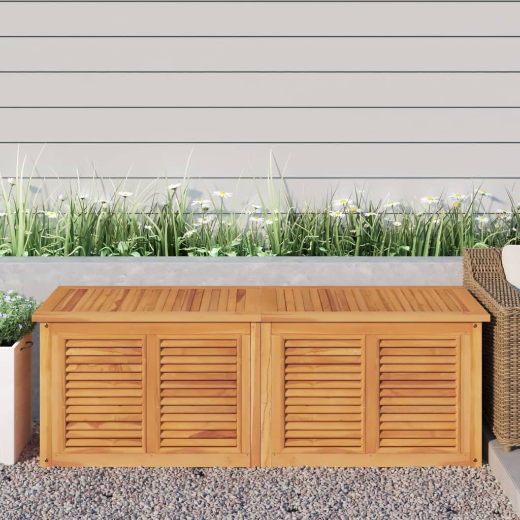 vidaXL Zahradní úložný box s vložkou 150 x 50 x 53 cm masivní teak