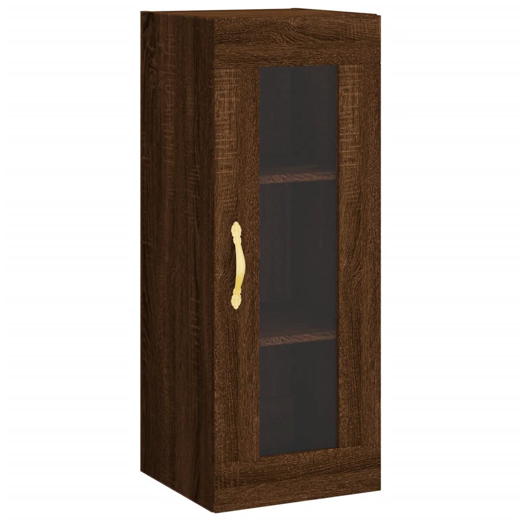 vidaXL Skříň highboard hnědý dub 34,5 x 34 x 180 cm kompozitní dřevo