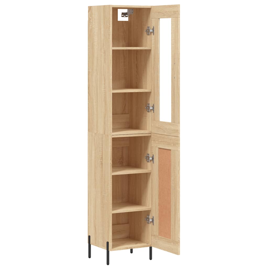 vidaXL Skříň highboard dub sonoma 34,5 x 34 x 180 cm kompozitní dřevo