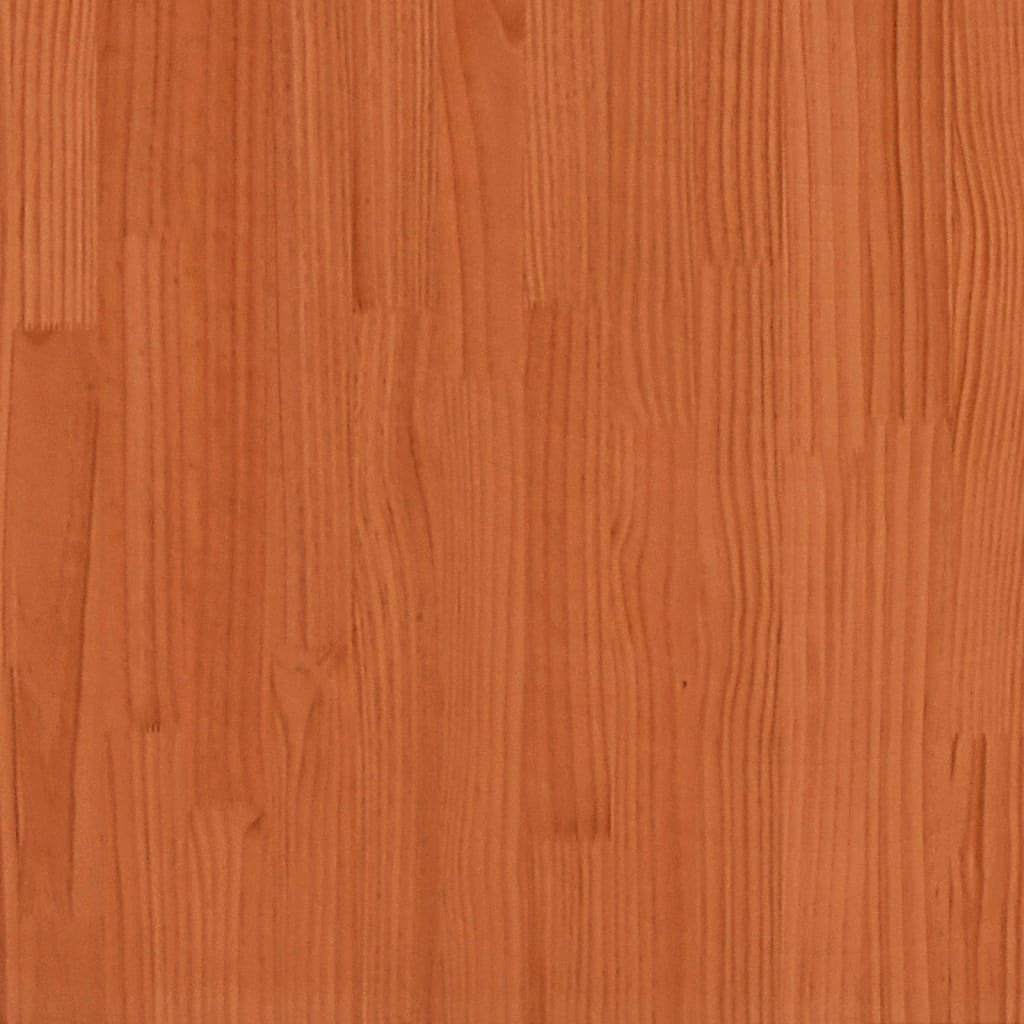 vidaXL Zahradní stůl voskově hnědý 100x50x75 cm masivní borové dřevo