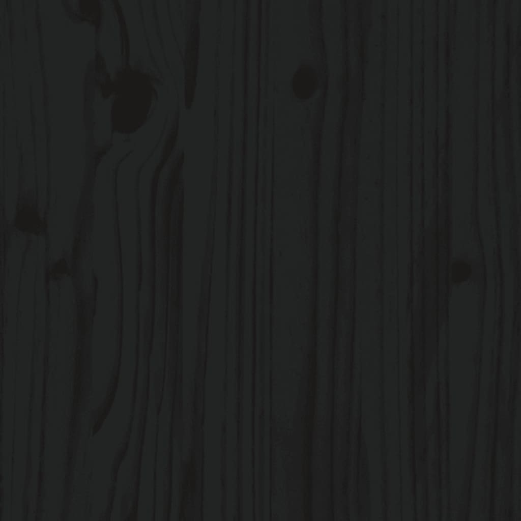 vidaXL Válenda černá masivní borové dřevo 80 x 200 cm