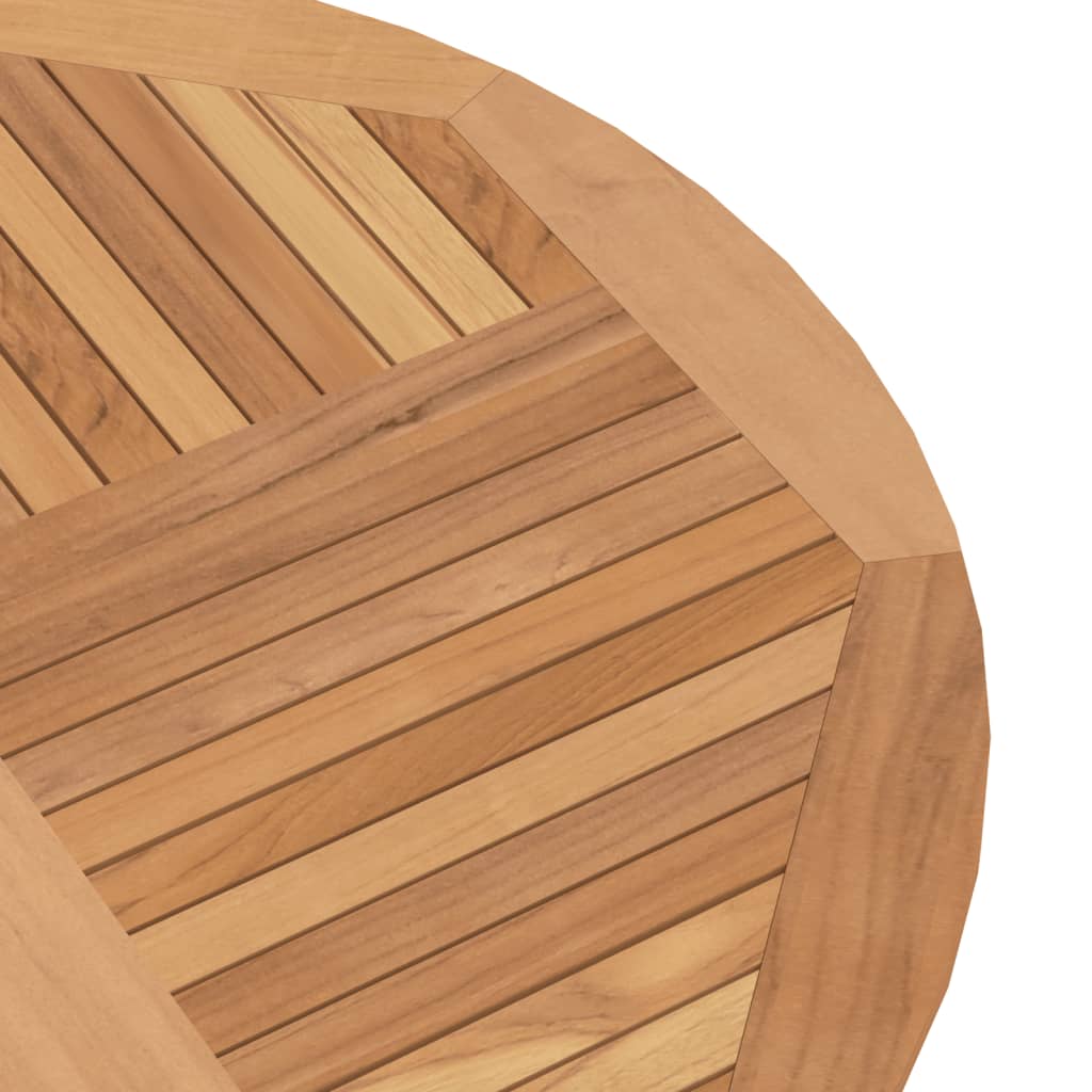 vidaXL Skládací zahradní stůl Ø 120 x 75 cm masivní teakové dřevo