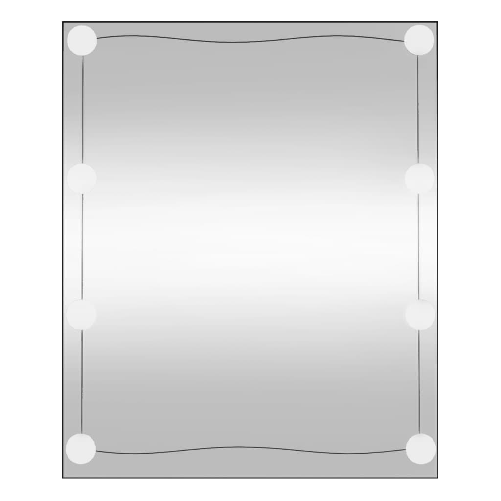 vidaXL Nástěnné zrcadlo s LED osvětlením 50 x 60 cm sklo obdélníkové
