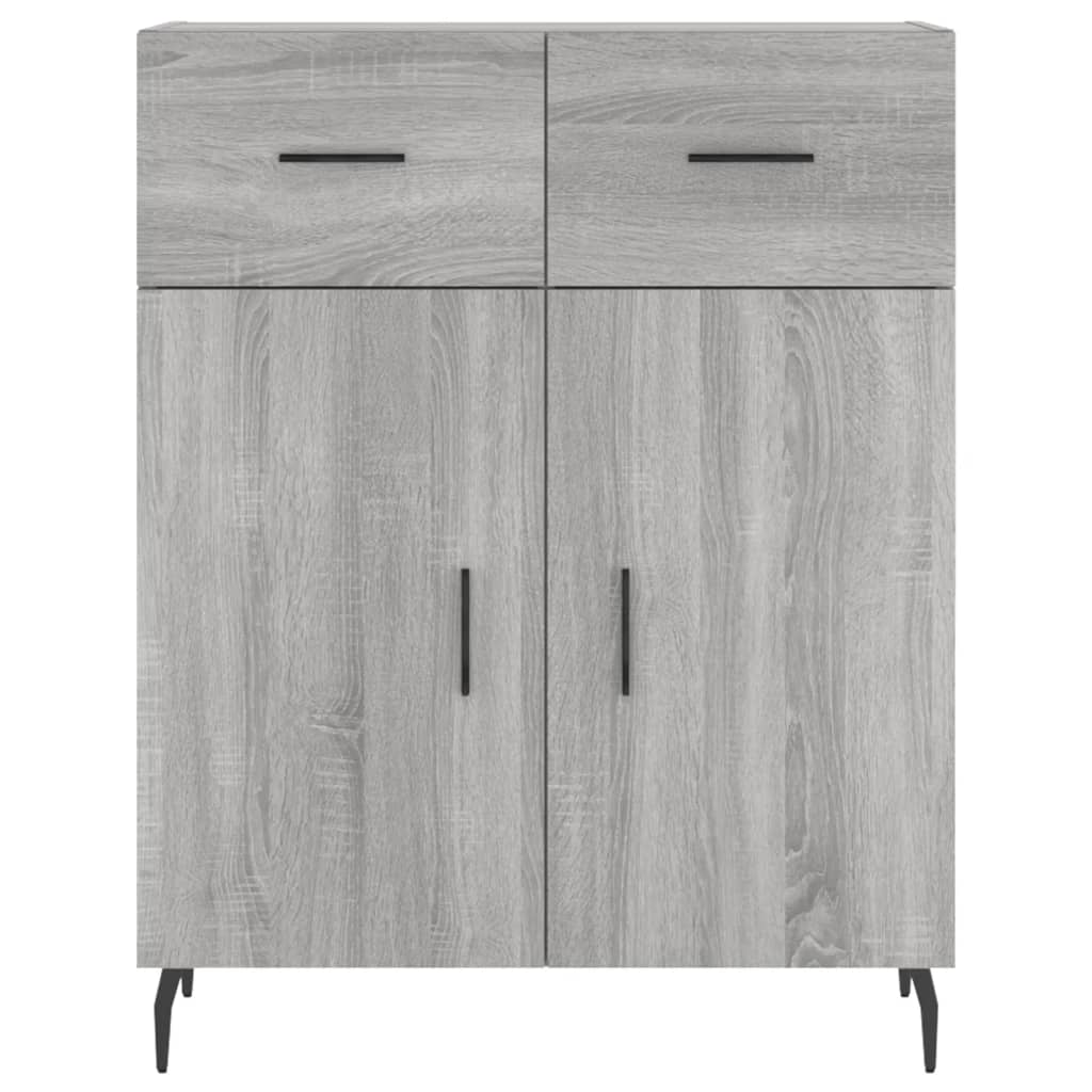 vidaXL Skříň highboard šedá sonoma 69,5 x 34 x 180 cm kompozitní dřevo