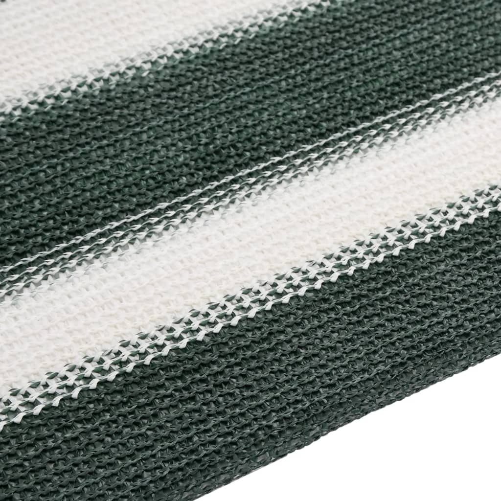 vidaXL Stínící tkanina zelená a bílá 1,5 x 25 m HDPE 75 g/m²