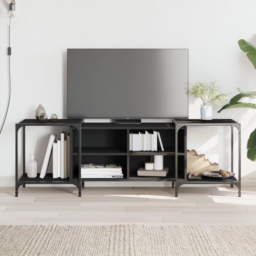 vidaXL TV skříňka černá 153 x 37 x 50 cm kompozitní dřevo