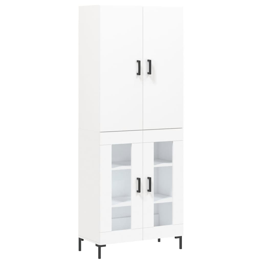 vidaXL Skříň highboard bílá 69,5 x 34 x 180 cm kompozitní dřevo