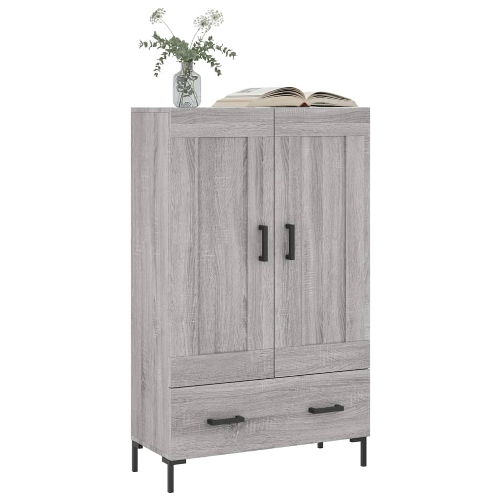 vidaXL Skříň highboard šedá sonoma 69,5 x 31 x 115 cm kompozitní dřevo