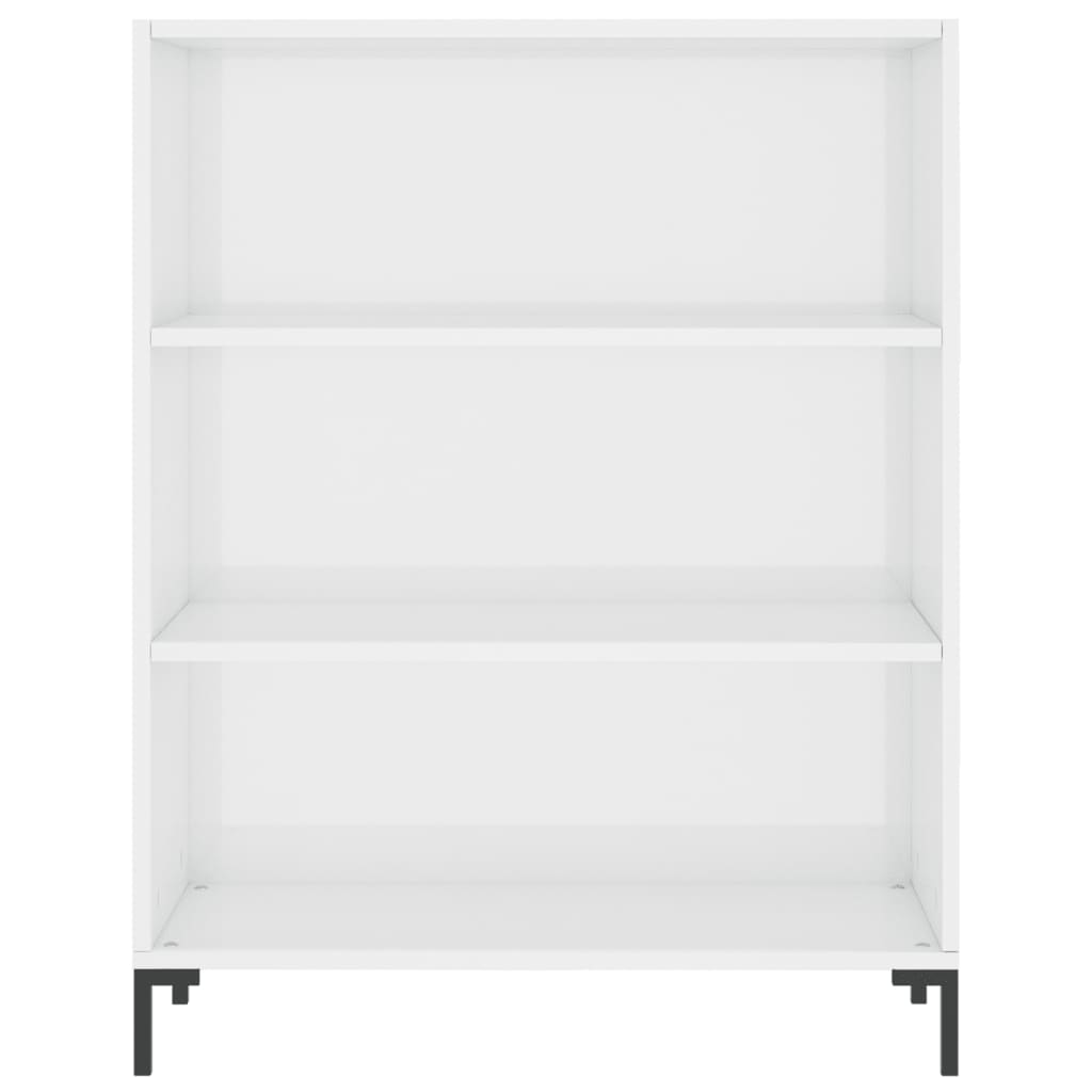 vidaXL Skříň highboard lesklá bílá 69,5 x 34 x 180 cm kompozitní dřevo