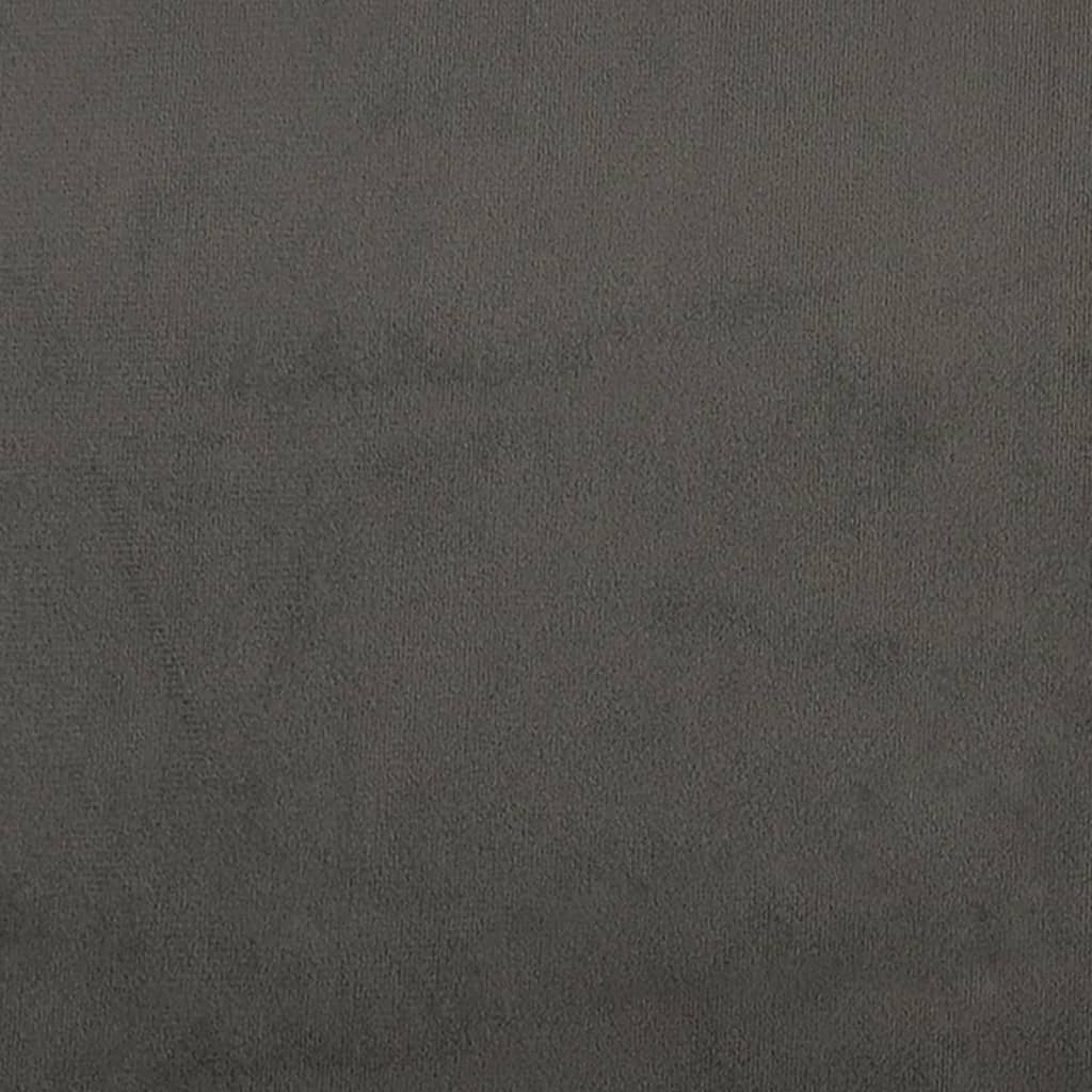 vidaXL Taštičková matrace tmavě šedá 100 x 200 x 20 cm samet