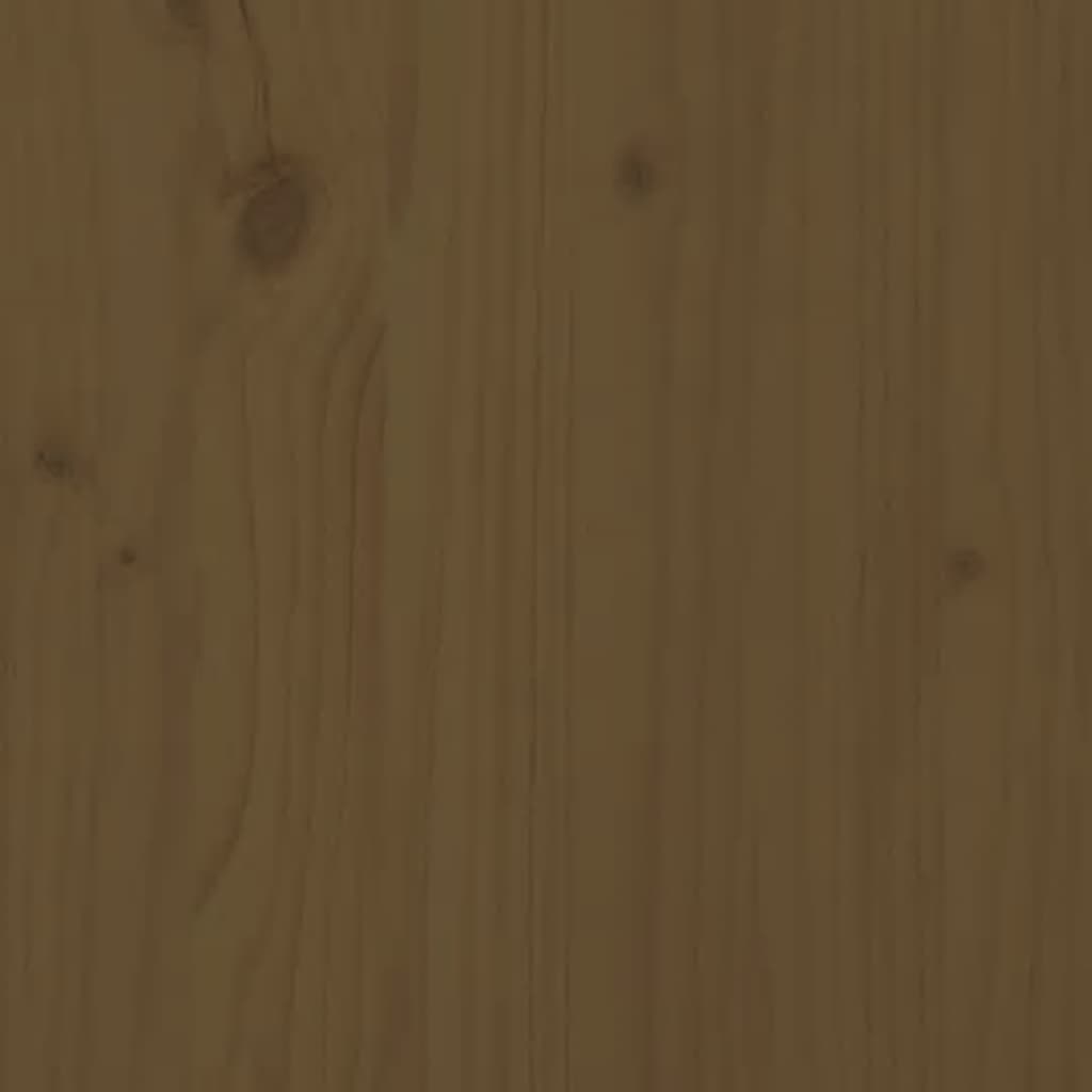 vidaXL Postel z palet medově hnědá 120 x 200 cm masivní borové dřevo